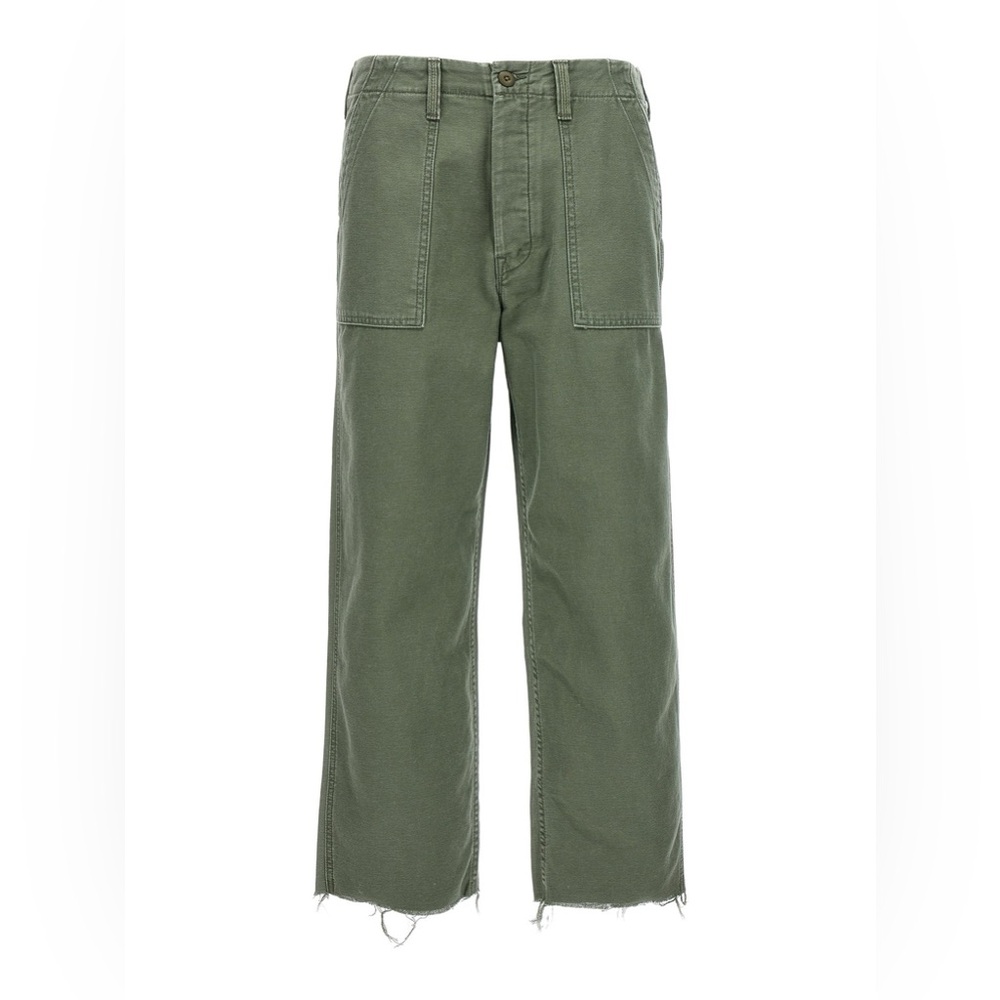 MOTHER Jeans the patch pocket private ankle fray